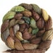 wool roving, merino silk , combed top: spinning fiber, hand painted spinning supplies