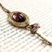 Spellbound, Antique Brass Amethyst Locket