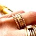 Modern Stacking Gold Ring Handmade