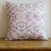 cushion cover - 14" geometric patterned pillow - handmade - OOAK