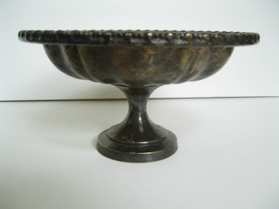 Vintage Oneida Silversmiths Pedestal Dish by ATasteForVintage