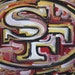 San Francisco 49ers Painting by Justin Patten Sports Art Football