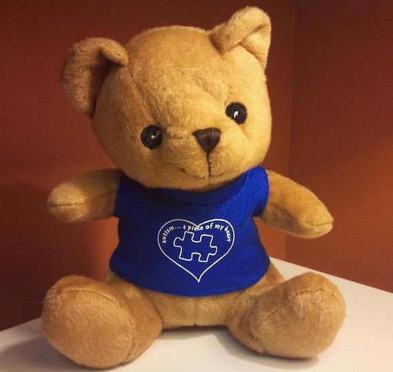 Items similar to Jigsaw the Autism Awareness Bear on Etsy