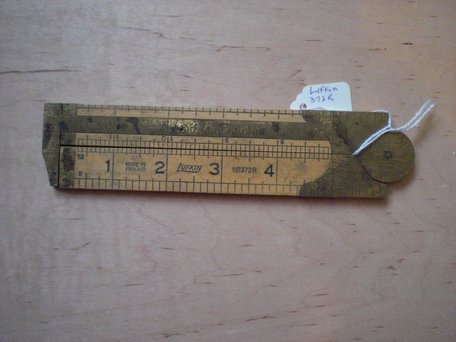 Old Antique Hand Tool Folding Rule Lufkin Folding Ruler With