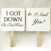 Set of Save the Date Engagement Picture Signs