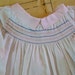 Antique Handmade Baby Gown with Smocking