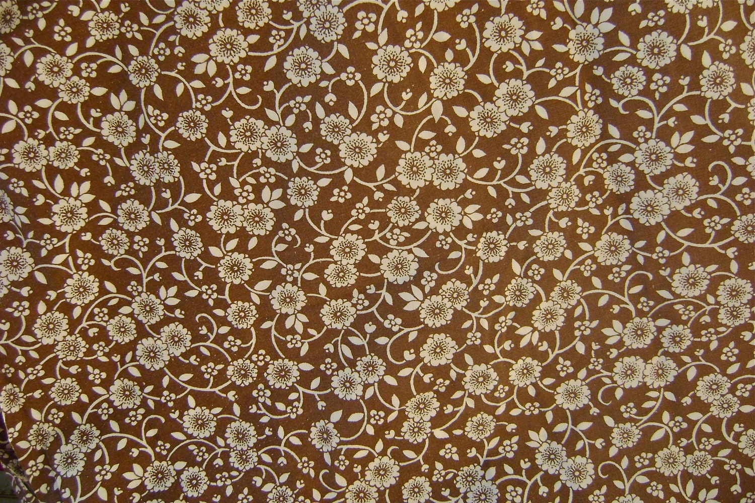 Vintage Staffordshire Calico Print Flat Sheet Fabric