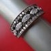 SHEHRAZADE RING mid century antique diamond inspired sterling rose gold