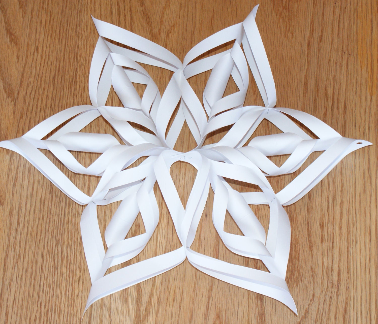 3D Snowflakes TUTORIAL TEMPLATE PDF for by PaperPrettiesandMore