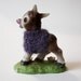 purple sweater mule