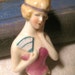 Antique Flapper Porcelain Pin Cushion Doll