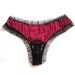 SAMPLE SALE , Georgie Red Luxury sexy silk Satin Thong