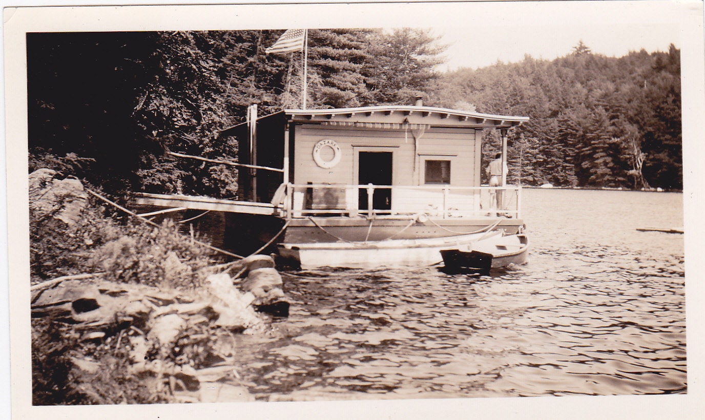 RESERVED for Marissam 11 Vintage Houseboat Photograph