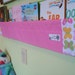 book storage - Pink Butterfly Green Yellow - book storage shelf nursery decor