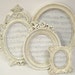 Shabby Chic Frames Picture Frame Set Ornate Frames Ivory Natural Wedding Decor