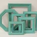 Shabby Chic Frames Aqua Turquoise Picture Frame Set Beach Decor Home Decor
