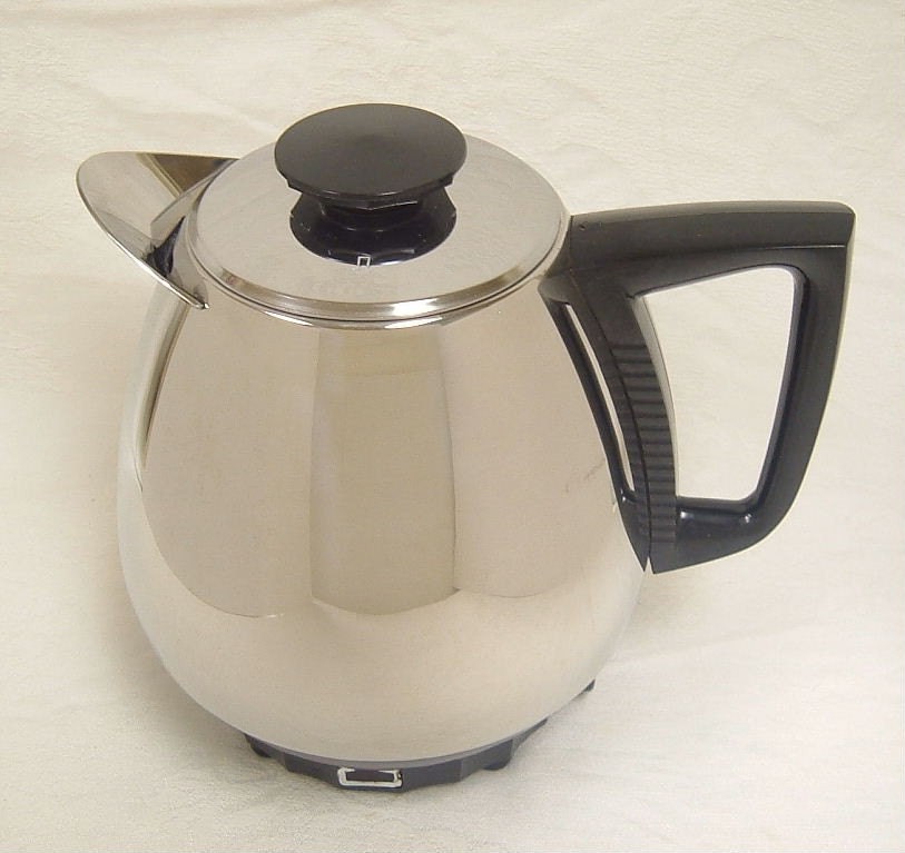 Vintage JET O MATIC Coffee Pot Electric Percolator Chrome