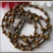 Catholic Rosary for Men in Bronze & Gold Lace Agate