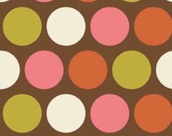 Indian Summer Brown Big Dot by Zoe Pearn for Riley Blake, 1/2 yard