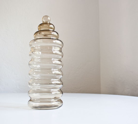 Vintage Danish Modern Holmegaard Glass Jar