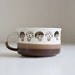 1970s Stoneware Mushroom Soup Mug