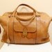 Vintage Tan Color Leather large Size Travel Duffle Bag