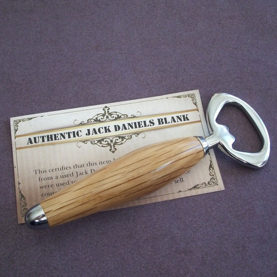 Bottle Opener Authentic Jack Daniels Barrel Wood