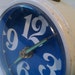 Sweet White and Blue Alarm clock From West Germany