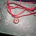 Dragon eye necklace (Red-Gold eye in copper bezel)