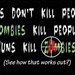 Guns Don't Kill People Zombie MENS T-Shirt