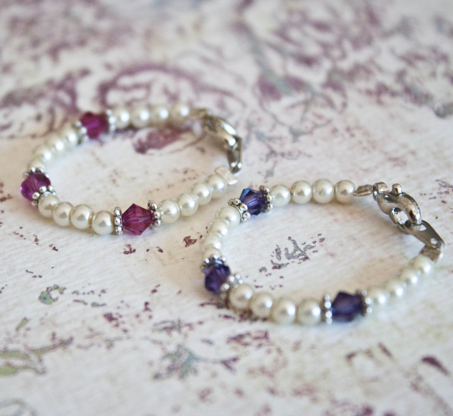 Twins Baby Bracelet Two Tiny Bracelets to Identify Twin Girls