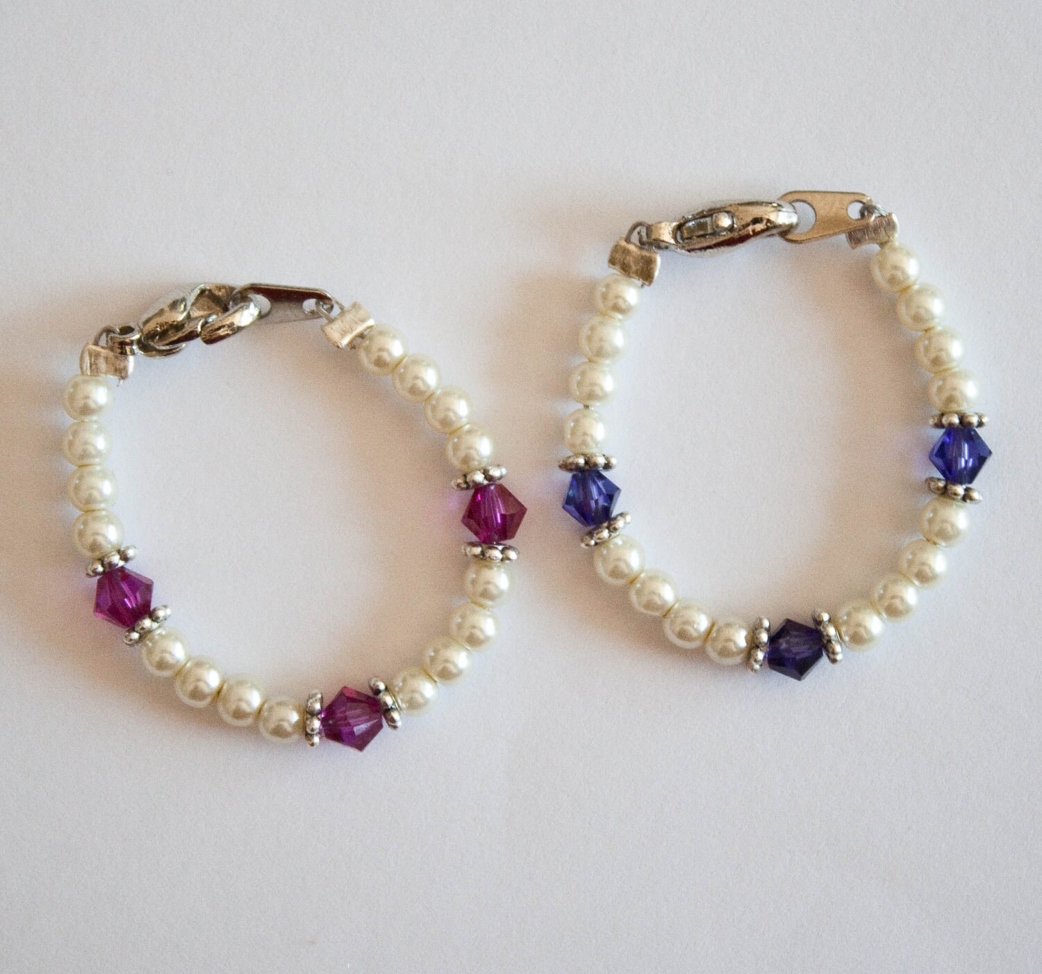 Twins Baby Bracelet Two Tiny Bracelets to Identify Twin Girls