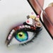 Cupcake Eyelash Jewelry - false eyelashes with chocolate, strawberry, and vanilla sweets