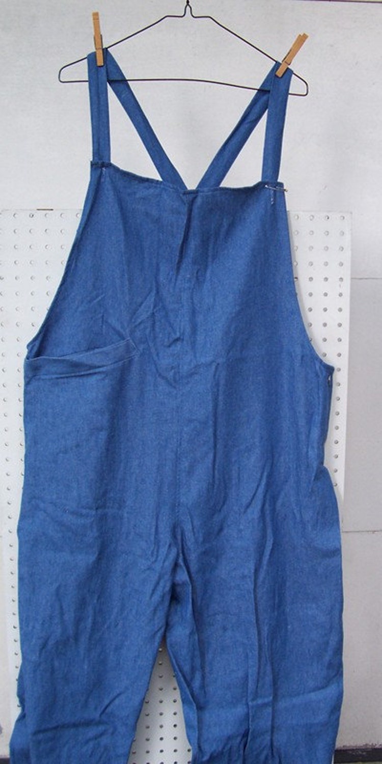Mens Denim Apron Front Overalls / Bibs Custom by TreadleTreasures