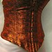 Black and Copper Lined Corset Bust 35" Waist 29"