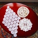 3 Vintage Lace Doilies.