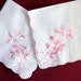 New -- PINK ROSES Handkerchiefs, Pair, Gorgeous, Soft, Lovely -- Unused