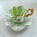 FAIRY PRINCESS Miniature Tea Cup & Saucer, Gorgeous Lily, So Precious, with Gold Trim, for Collectors or Dainty Little Girls