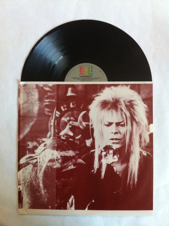 VERY RARE Labyrinth Vinyl Soundtrack David Bowie Muppets