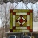 Stained Glass Sun Catcher Amish Patch Quilt Block
