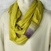Infinity Scarf - Jersey Loop Circle in Bamboo with Purple Lavender Ivory Citrine Crochet