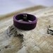 Sale purple Leather ring band