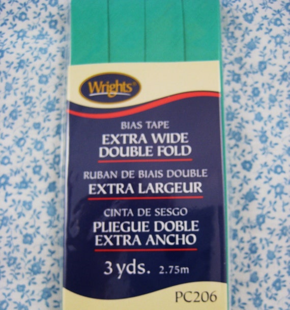 Wrights Bias Tape Extra Wide Double Fold Sea Glass Color NIP