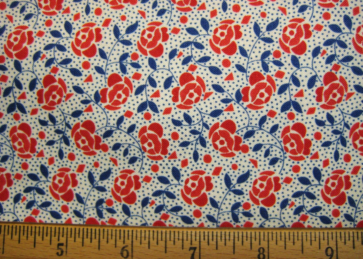 Moda Floral Fabric Rose's Arbor 1930 1940 Kansas City by LexiBri