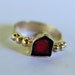 watermelon heaven ring... sterling silver watermelon tourmaline ring