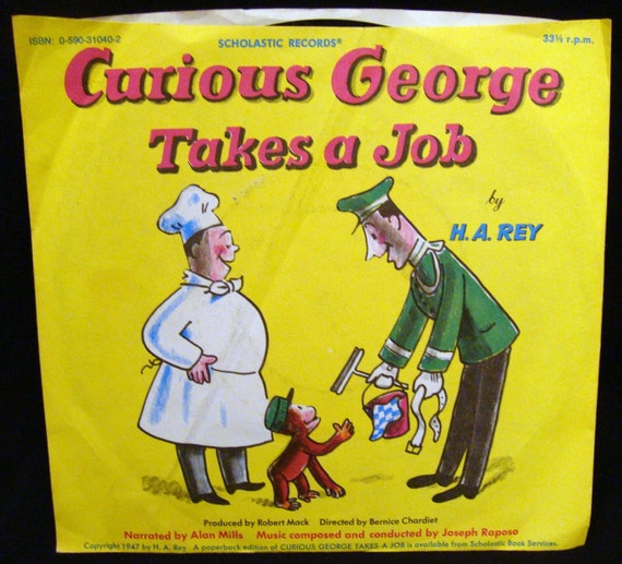 Curious George Takes a Job 1969 Record