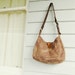 Plum upcycled hobo slouch bag with adjustable strap - small, eco friendly