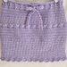 Sale - Crochet Girls Skirt with Shell Edge - in Lavender