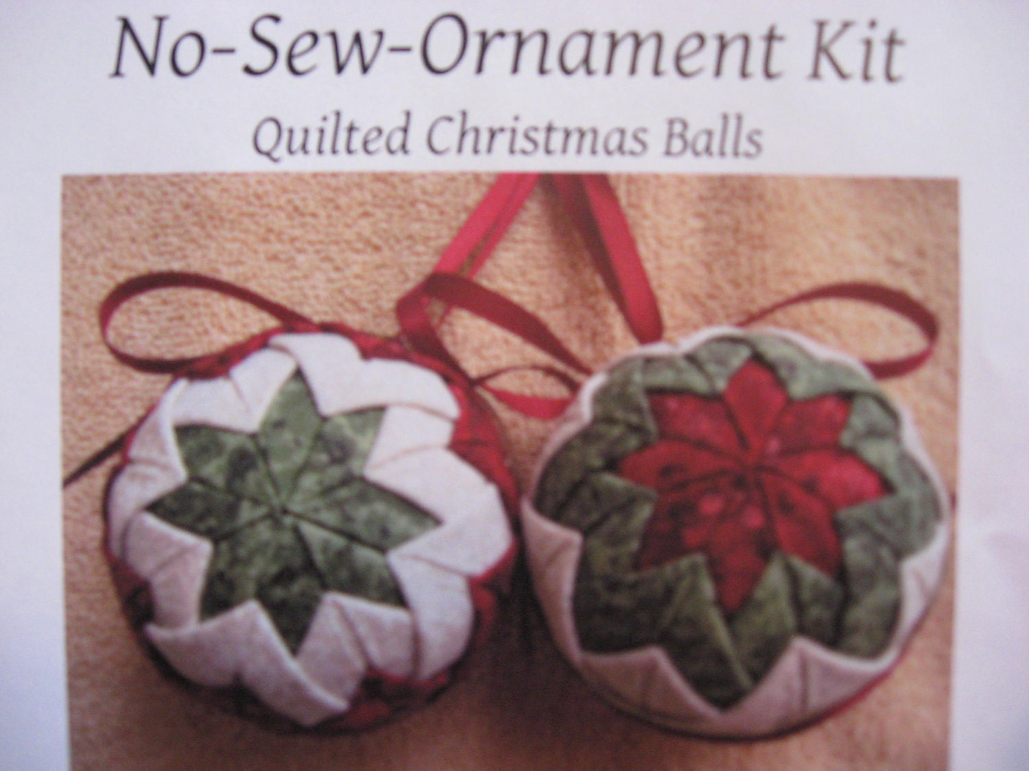 Quilted Christmas Ornaments Complete NoSewKits by genkalt