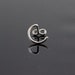 Sterling Silver nose stud nose ring Small infinity symbol Screw